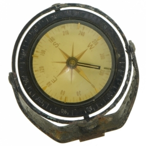 Vintage kompas i kardan aksel (str. Ø 11 cm)