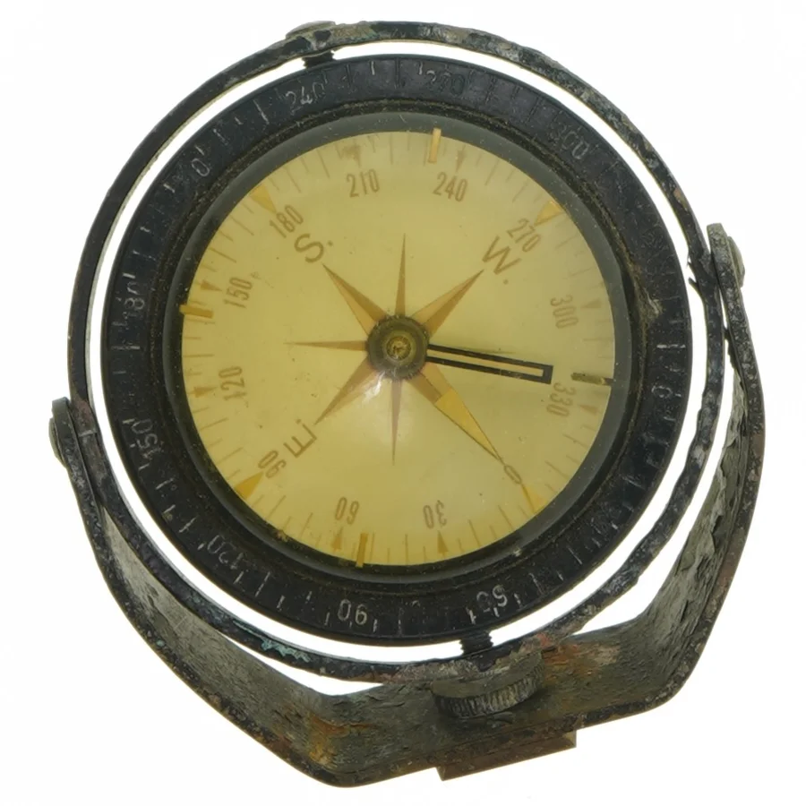 Vintage kompas i kardan aksel (str. Ø 11 cm)