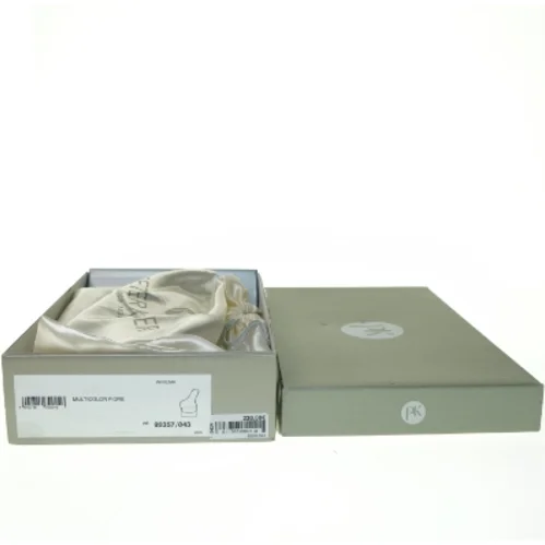 Blomstret glimmer Taske med aftagelig rem og dustbag fra Peter Kaiser (str. 14 x 28 cm)