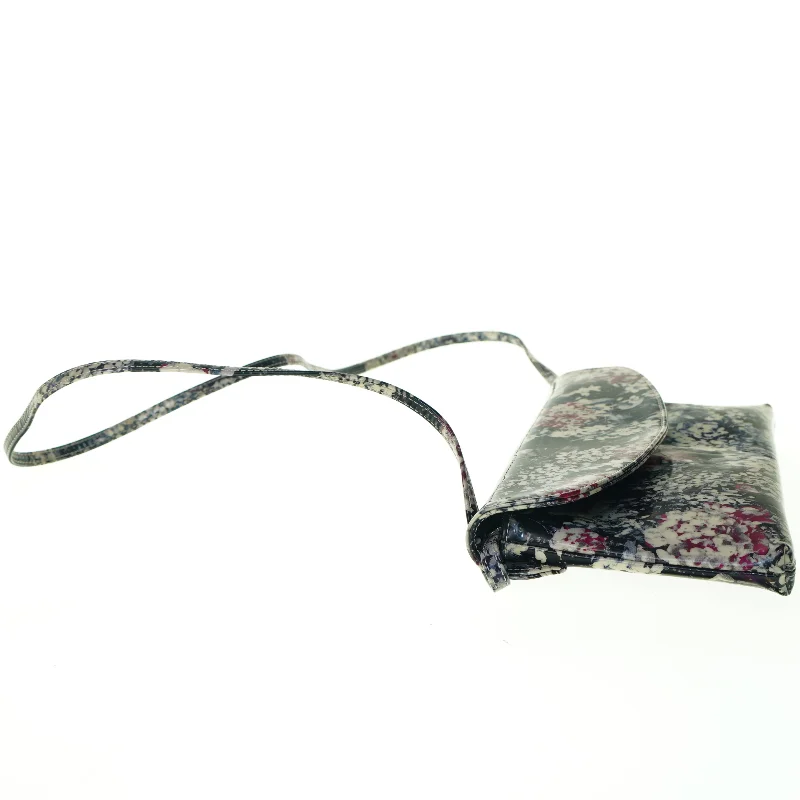 Blomstret glimmer Taske med aftagelig rem og dustbag fra Peter Kaiser (str. 14 x 28 cm)