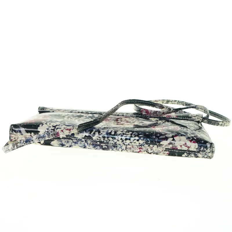 Blomstret glimmer Taske med aftagelig rem og dustbag fra Peter Kaiser (str. 14 x 28 cm)