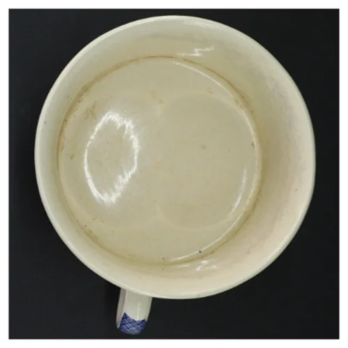 Antik Sadler Blue Willow Engelsk fajance Blå og hvid keramik potte (str. 20 x 17 x 10 cm)