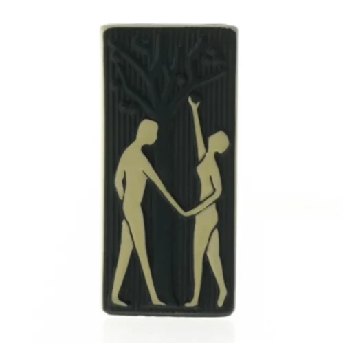 Adam & Eva vase med motiv fra Søholm (str. 16 cm)