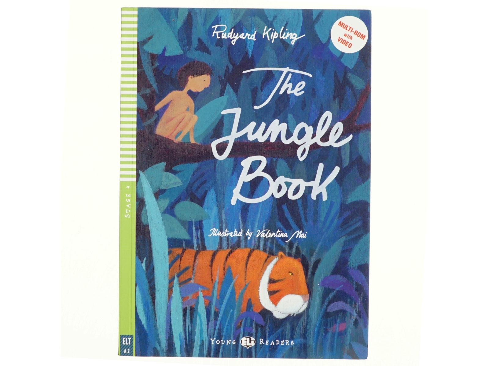 Engelsk Sprogtræning for Børn, Bog med billedordbog og legeaktiviteter, cd med oplæsning: The Jungle Book af Rudyard Kipling (Bog)