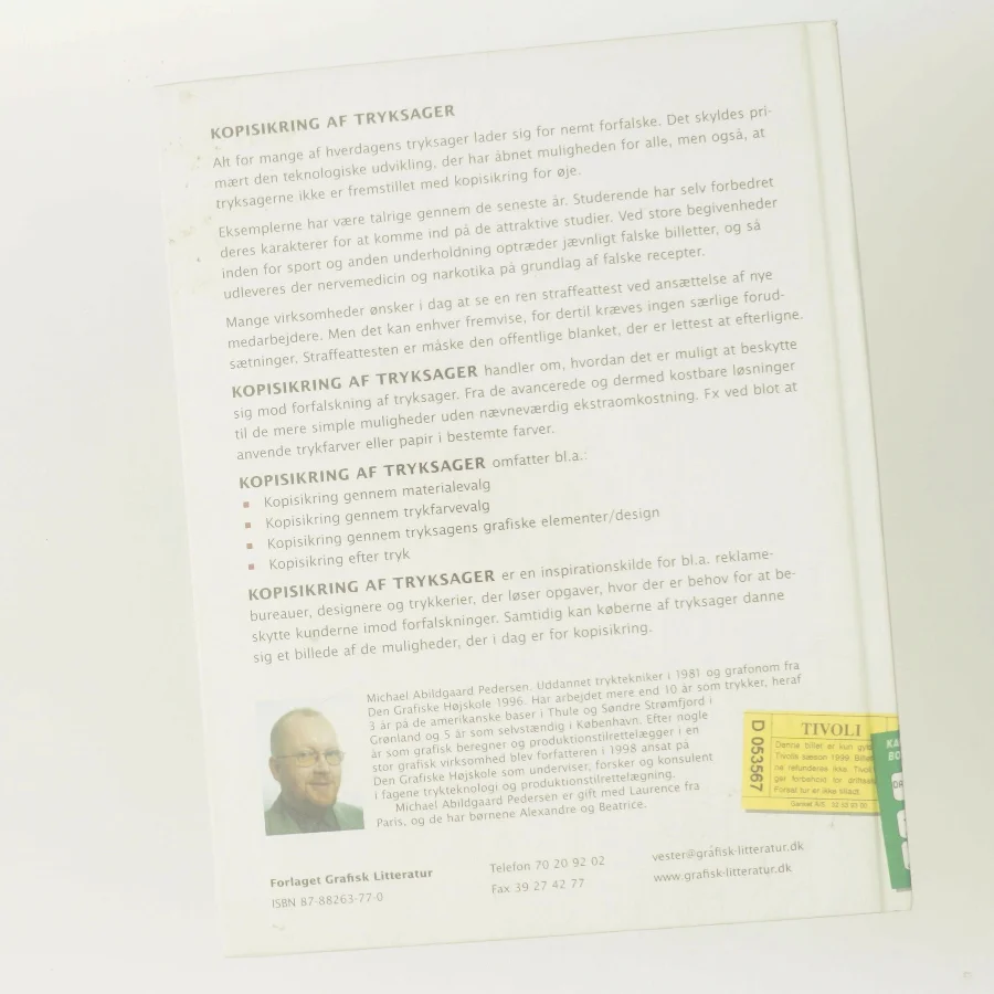Kopisikring af tryksager af Michael Abildgaard Pedersen (Bog)