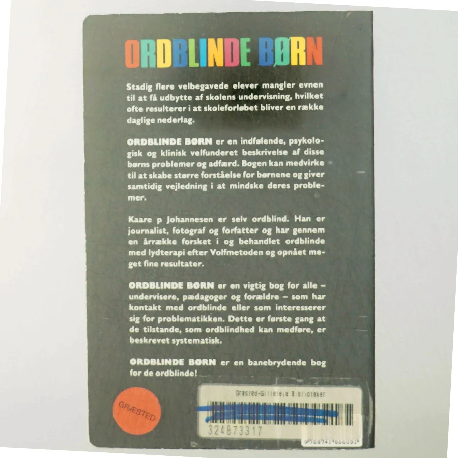 Ordblinde børn af Kaare P Johannesen (Bog)
