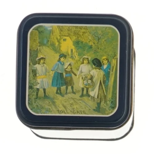 Vintage metal opbevaringsdåse fra Nestlé (str. 12x9x9 cm)