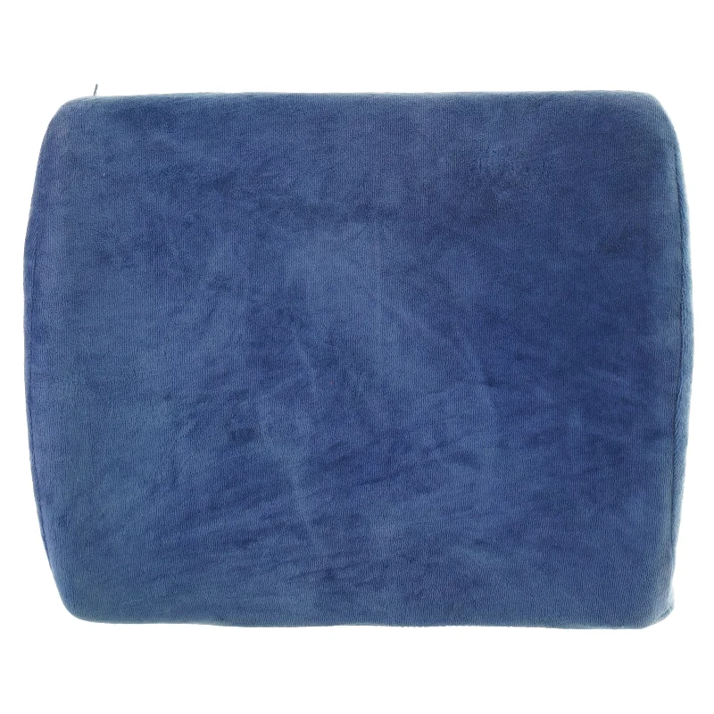 Ergonomisk formet Lænde Pude med aftageligt vaskbart velour betræk og sele til fastholdelse (str. 36 x 32 x 11 cm)