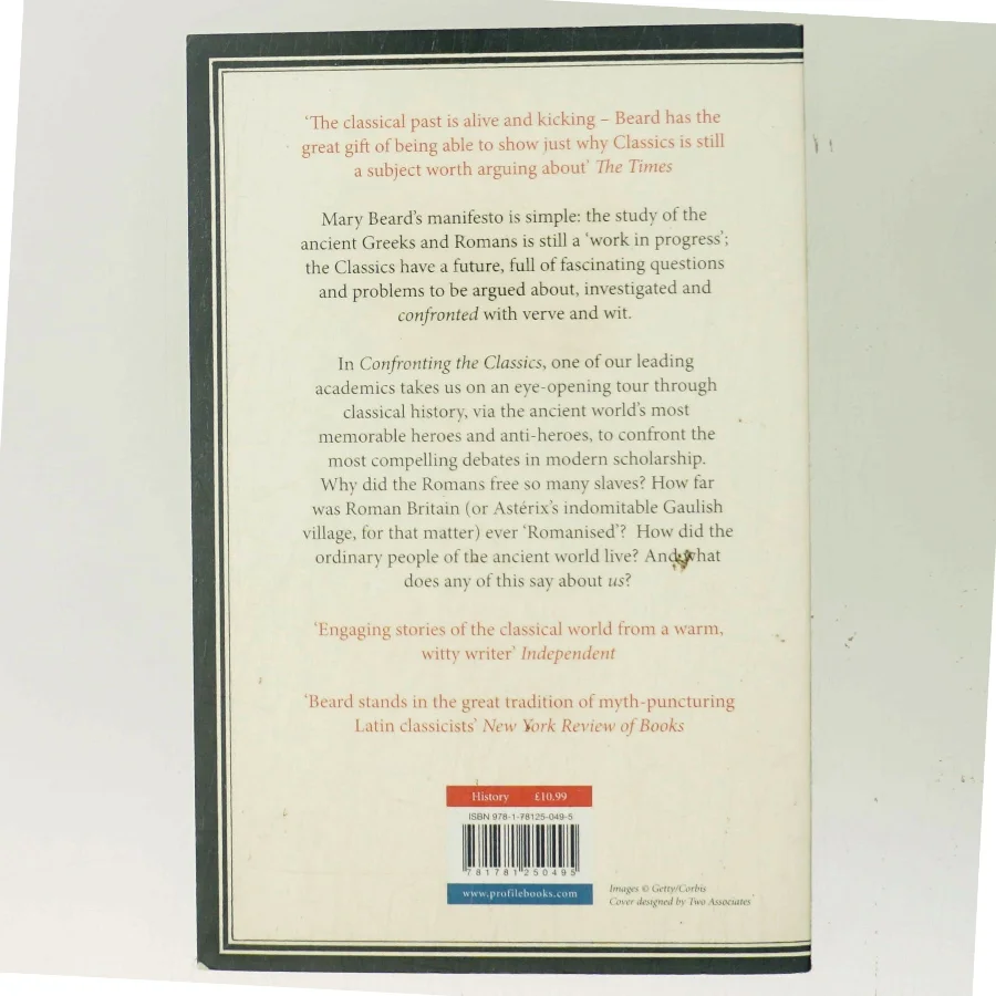 Confronting the classics : traditions, adventures and innovations af Mary Beard (Bog)