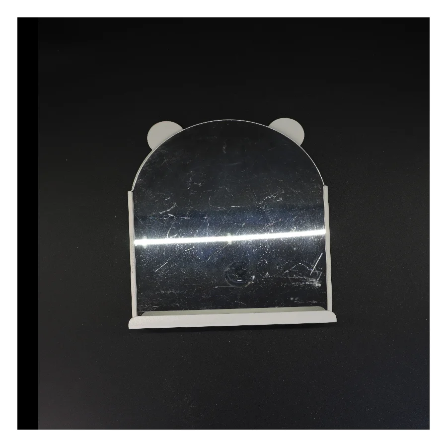 Hylde med spejl og knager (str. 26 x 22 cm)