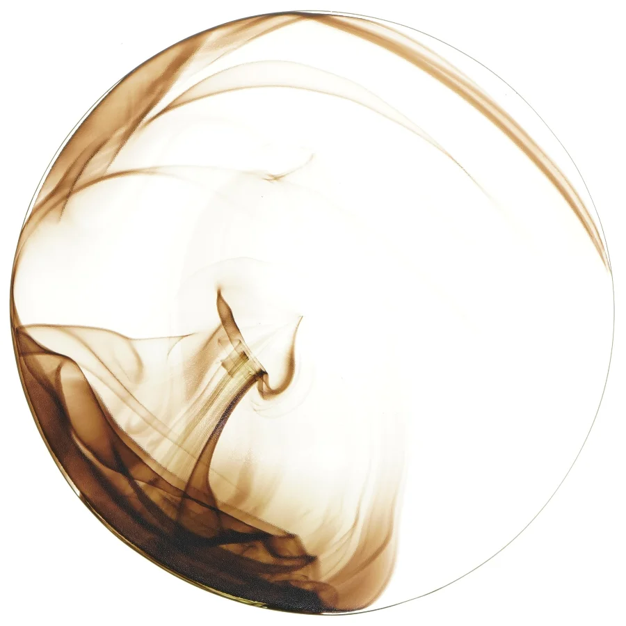 Dekorativt glasfad (str. O 29 cm)