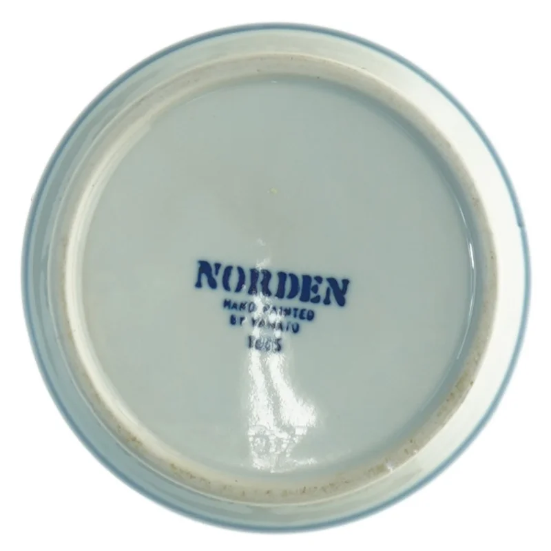 Håndmalet vase fra Norden (str. 10 x 11 cm)