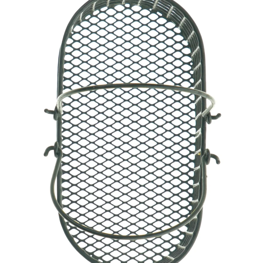 Sort metal kurv med hank