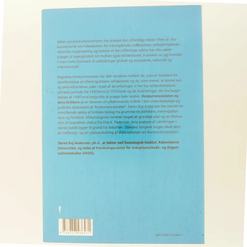 Konkurrencestaten og dens kritikere af Søren Kaj Andersen (red.) (Bog)