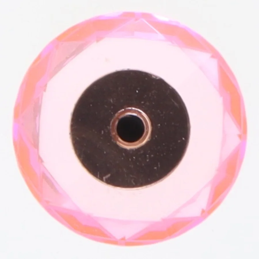 Rosa diamantformede knopper fra Pujang Co., Ltd (str. 8 styk, 3x3 cm)