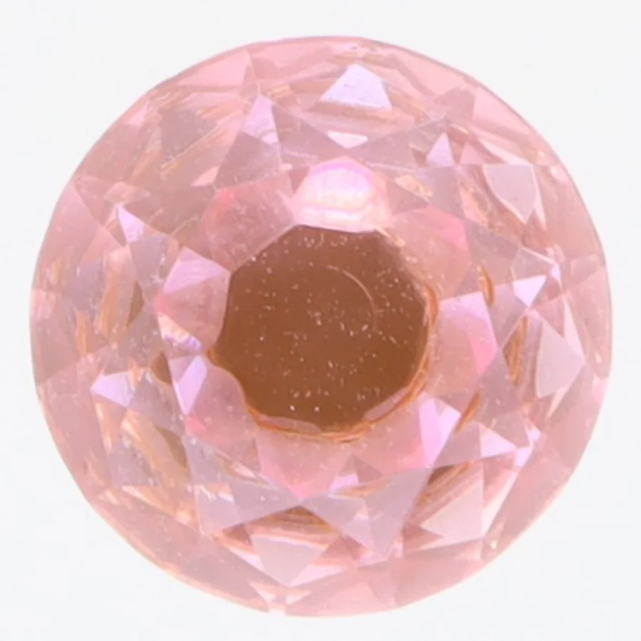 Rosa diamantformede knopper fra Pujang Co., Ltd (str. 8 styk, 3x3 cm)