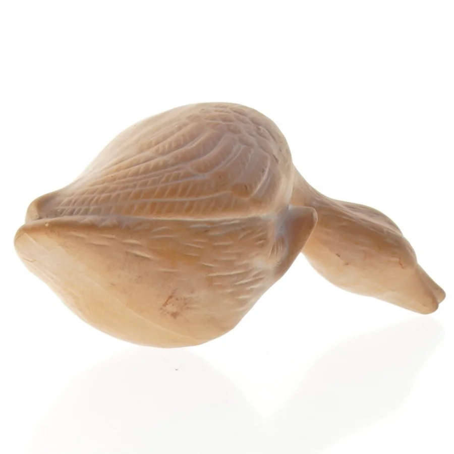 Keramik fugl dykkende and, placeres på hylde, så hovedet dykker ned (str. 10 x 16 x 8 cm)