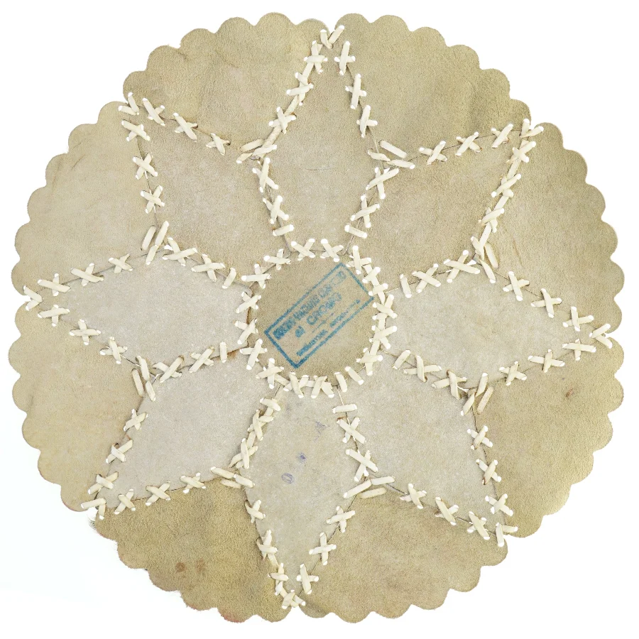 Syet skindtæppe dækkeserviet (str. Ø 41 cm)