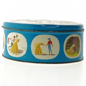 Vintage H.C. Andersen Svinedrengen dåse fra Ira (str. Ø. 20 cm)