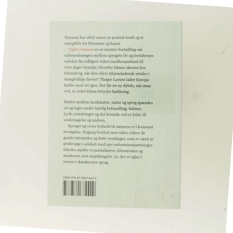 Ugler i mosen : naturliv i sproget af Johs. Nørregaard Frandsen (Bog)