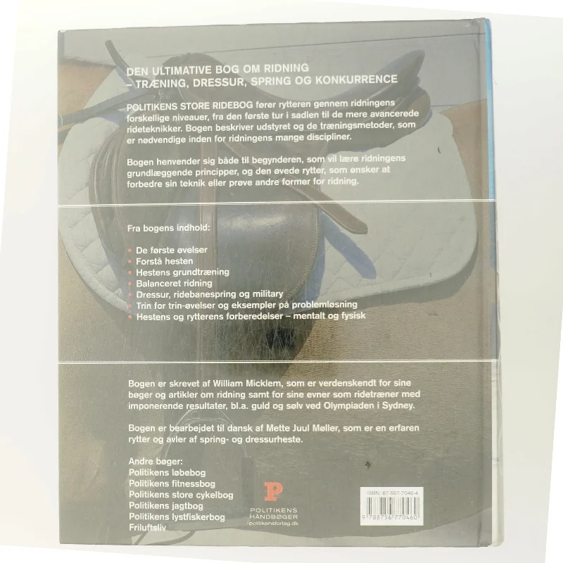 Politikens store ridebog af William Micklem (Bog)