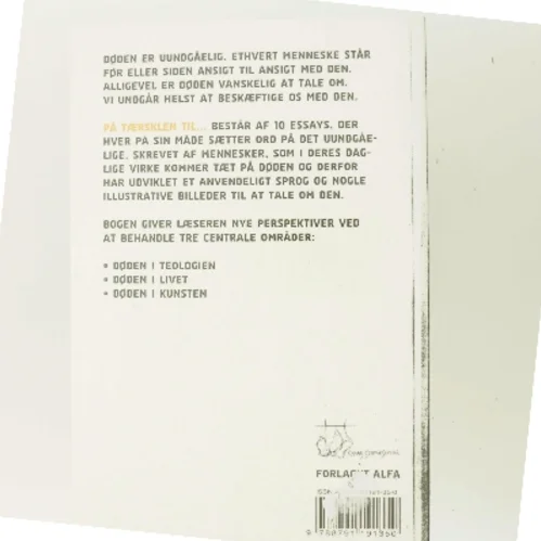 På tærsklen til : ti essays om menneskets møde med døden af Evans Forlag (Bog)