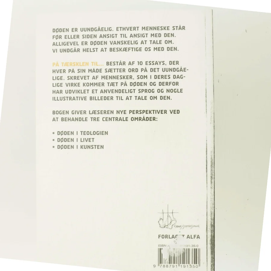 På tærsklen til : ti essays om menneskets møde med døden af Evans Forlag (Bog)