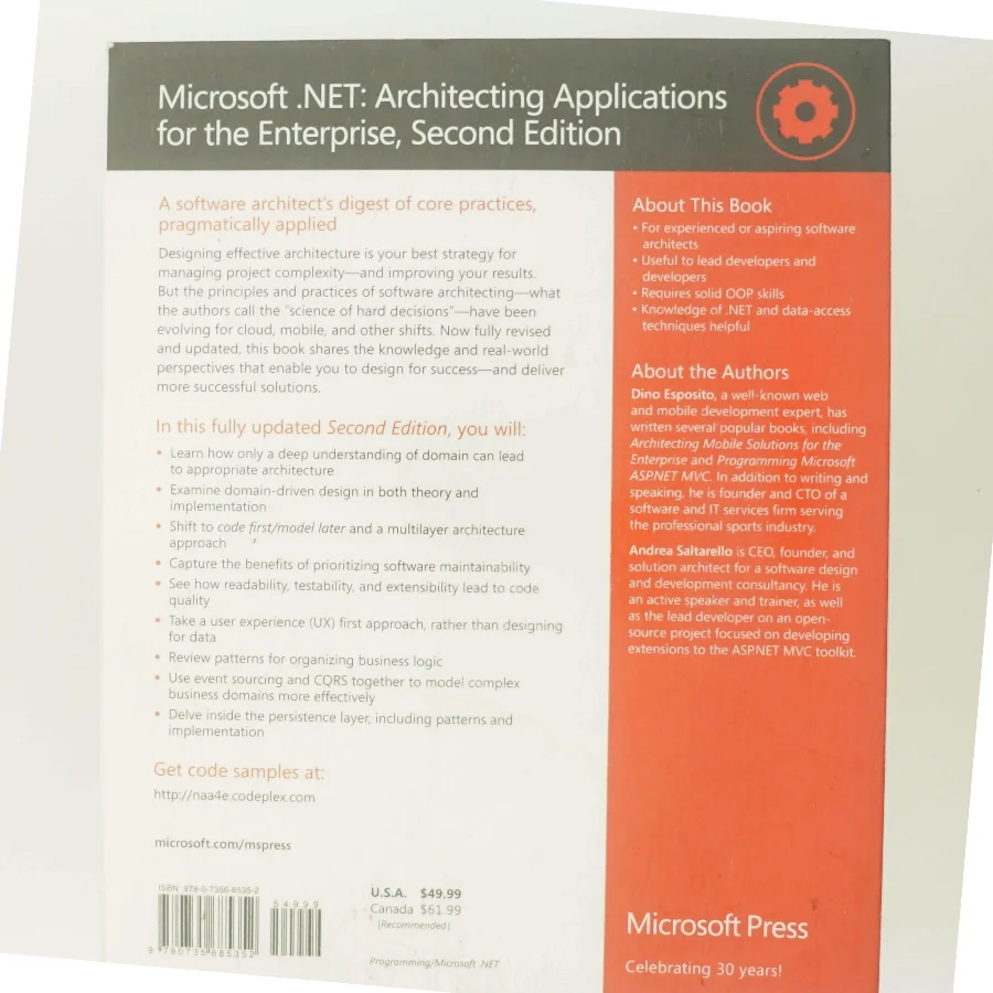 Microsoft.NET architecting applications for the enterprise af Andrea Saltarello (Bog)