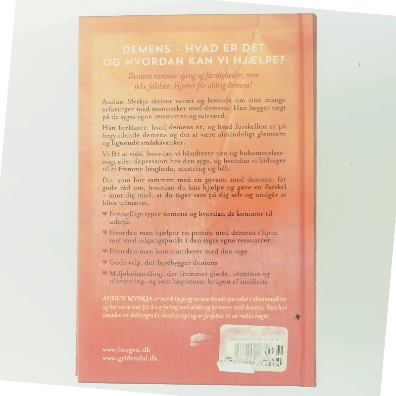 Mit hjerte har ikke demens af Audun Myskja (Bog)