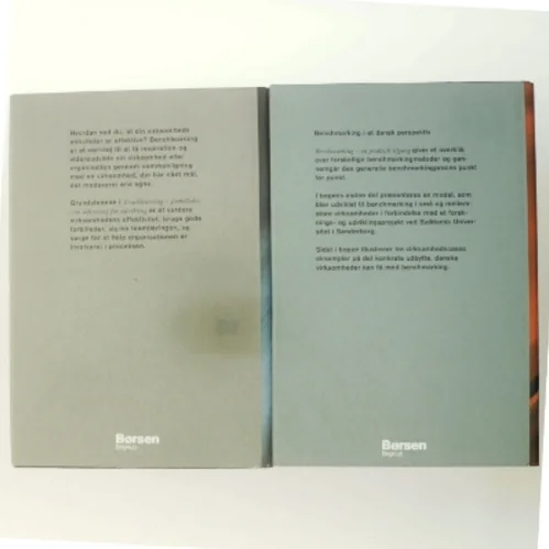 Benchmarking fagbøger fra Børsen