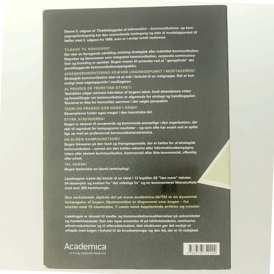 Tilrettelæggelse af information - Kommu ikations- og Kampagneplanlægning af Preben Sepstrup (Bog)