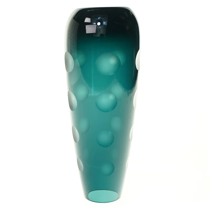 Facet slebet Glas Vase (str. 25 x 9 cm)