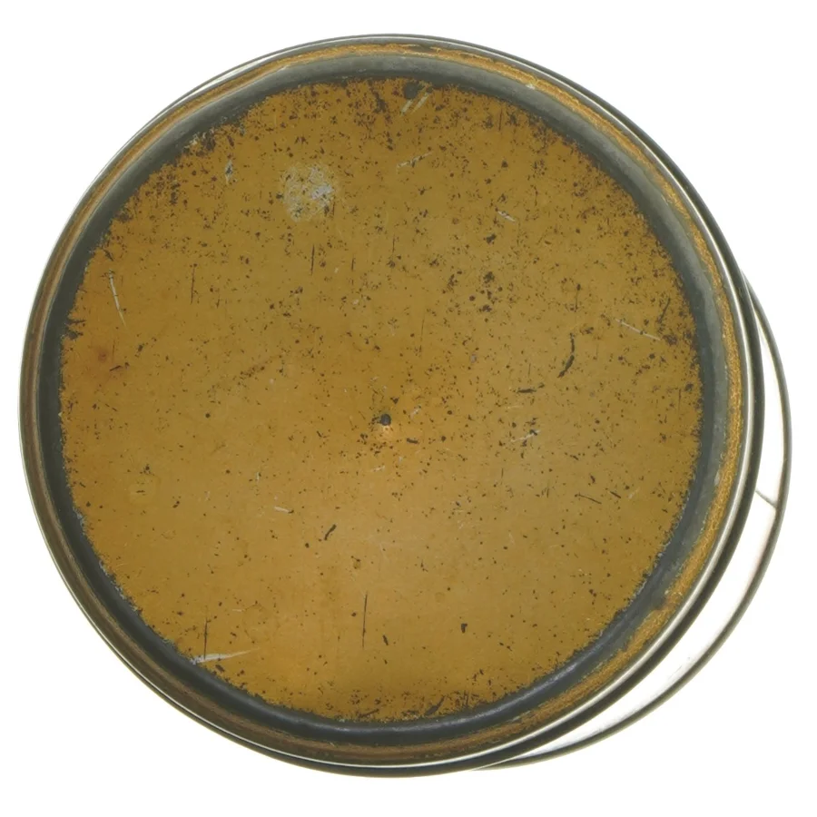 Vintage Kaffedåse med låg (str. Ø 11,5 cm længde 17,5 cm)