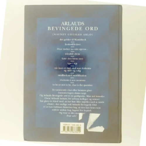 Arlauds bevingede ord : citater fra Det gamle Testamente til Politiken (Bog)
