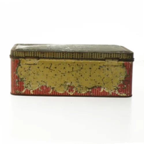 Antik metalæske (str. 20x12,5 cm)