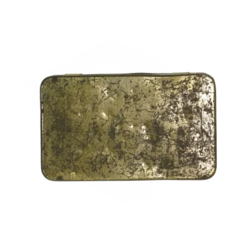 Antik metalæske (str. 20x12,5 cm)