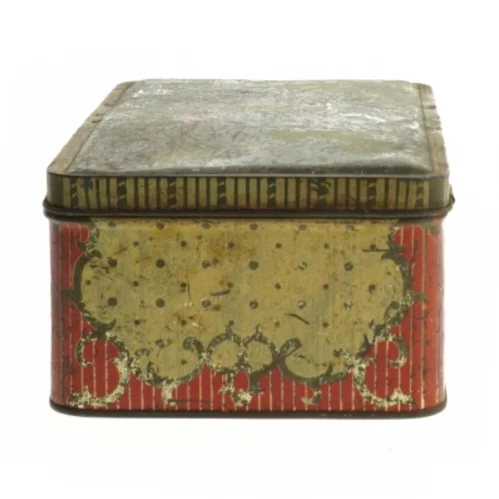 Antik metalæske (str. 20x12,5 cm)