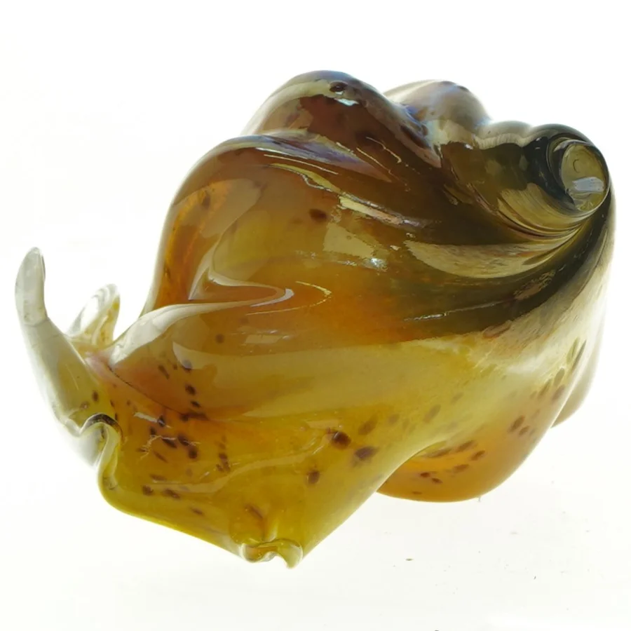 Håndlavet Glas kunst Konkylie skal Murano Glas kunst figur (str. 14 x 13 cm)