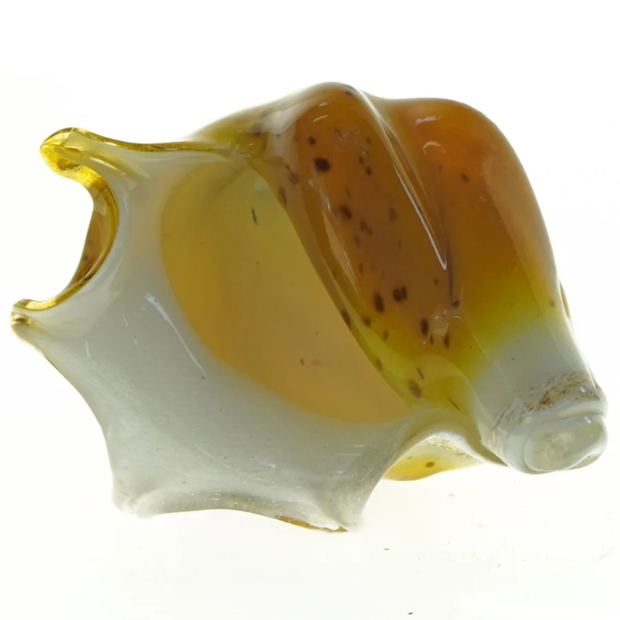 Håndlavet Glas kunst Konkylie skal Murano Glas kunst figur (str. 14 x 13 cm)