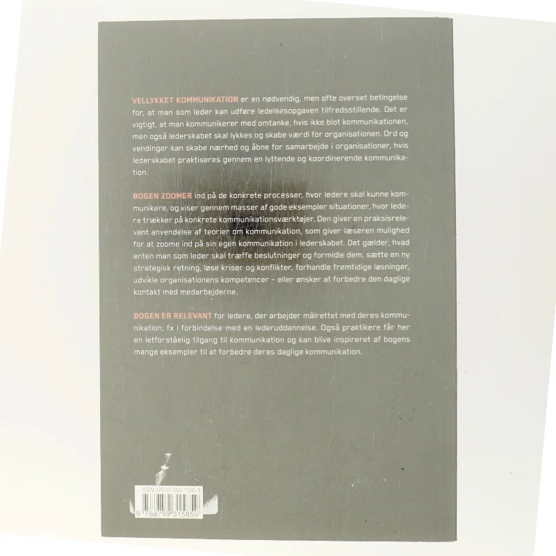 At tale med omtanke : kommunikation i det personlige lederskab af Poula Helth (Bog)