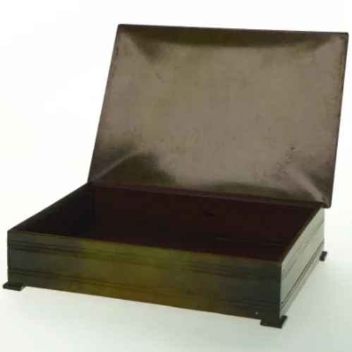 Bronze æske til opbevaring (str. 20 x. 14,5 cm)