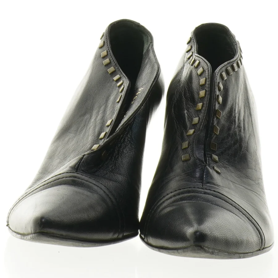 Sorte læderstiletter fra Billi Bi (str. 39)