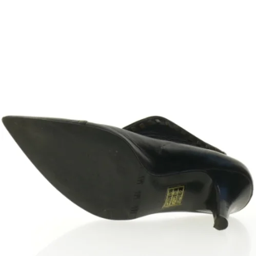 Sorte læderstiletter fra Billi Bi (str. 39)