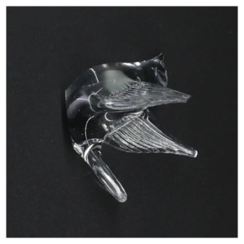 Glasfugl figur (str. 7 x 9 x 7 cm)