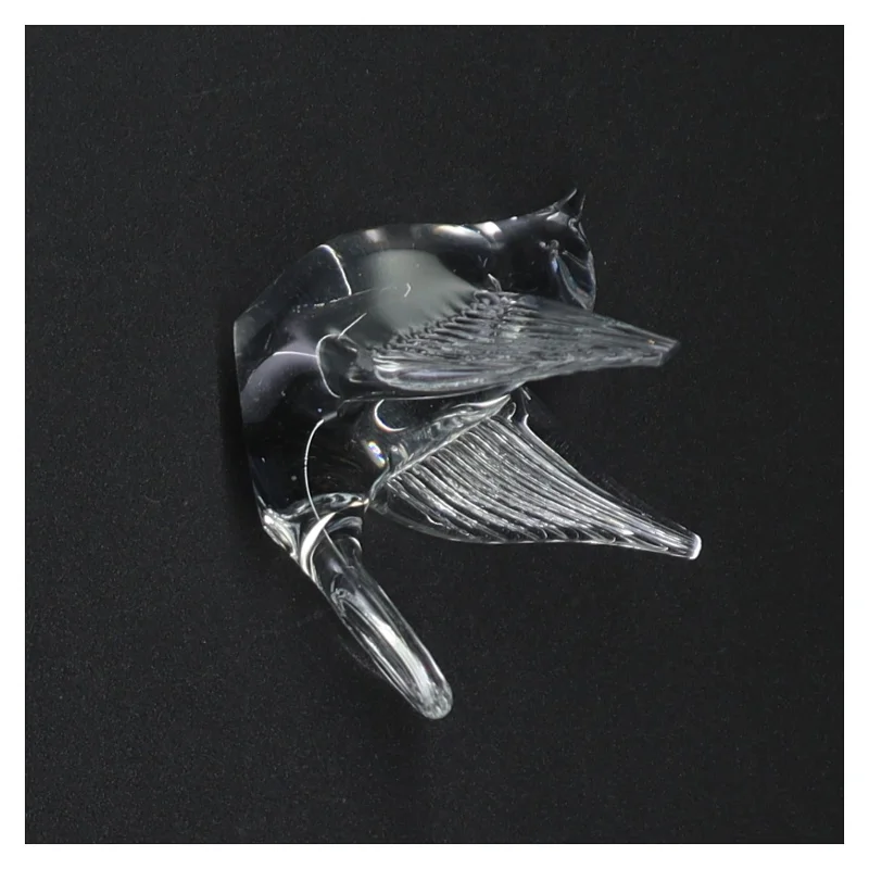 Glasfugl figur (str. 7 x 9 x 7 cm)