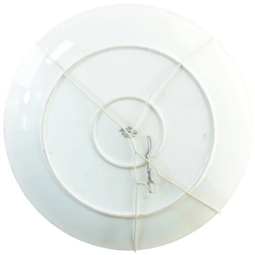 Håndmalet Pynte Platte med Blomstermotiv til ophæng fra Krautheim (str. 31 cm)