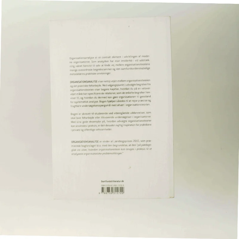 Organisationsanalyse af Christian Frankel, Kjeld Schmidt (ed.) (Bog)