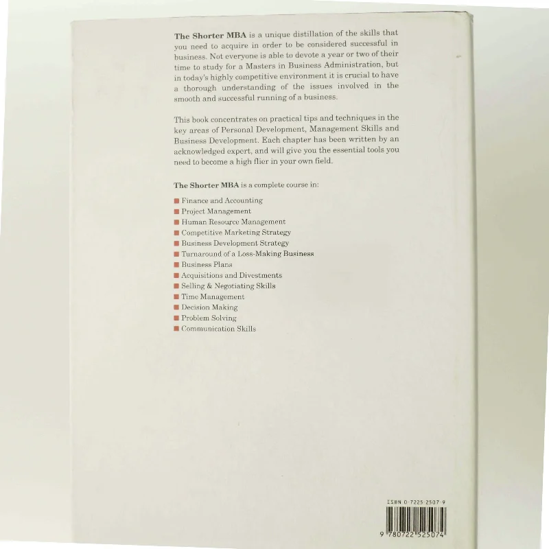 The Shorter MBA af Barrie Pearson, Neil Thomas (Bog)