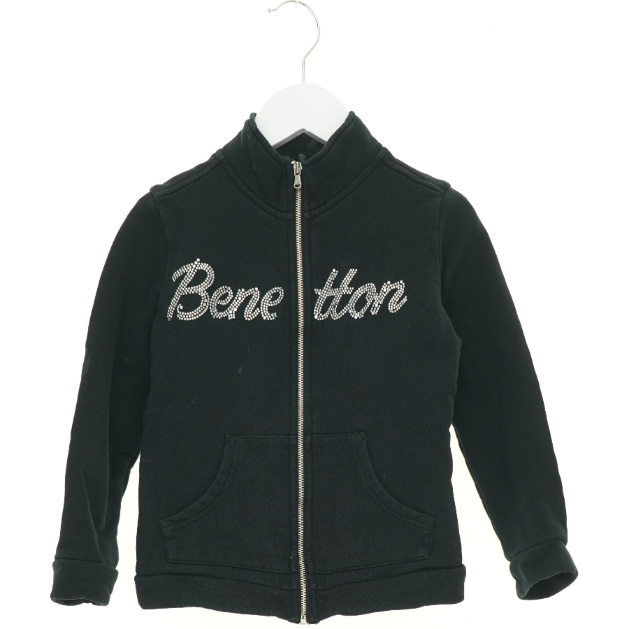Uld Trøje Cardigan med pailletter fra Benetton (str. 122 cm)