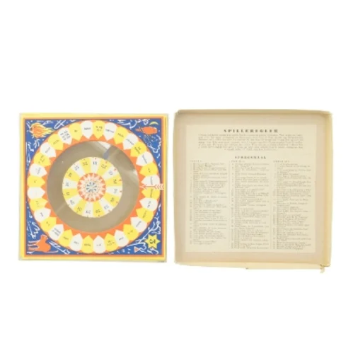 Gammelt Quiz Hvem ved Hvad-brætspil (str. 23 x 23 cm)